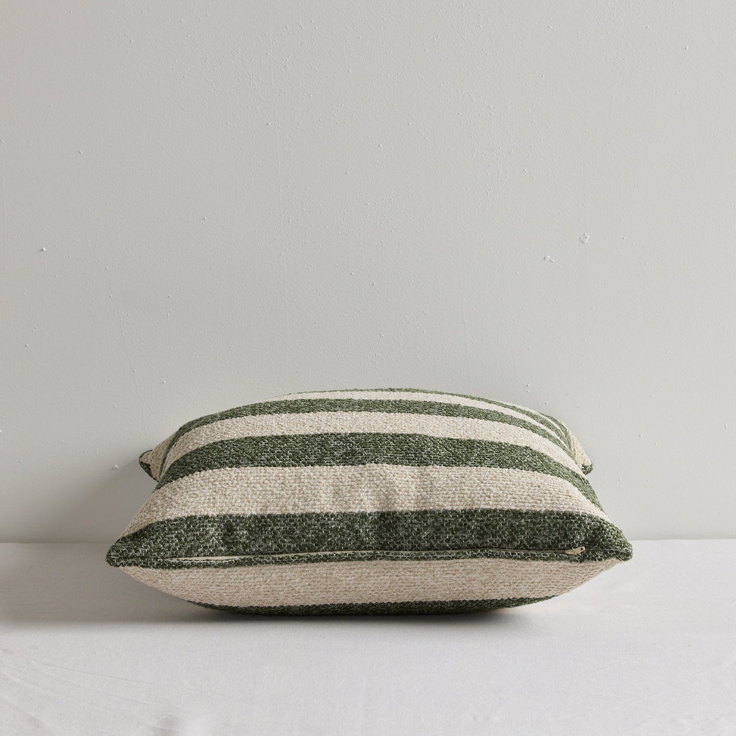 Benton Stripe Cushion - 50x50cm - Green Stripe