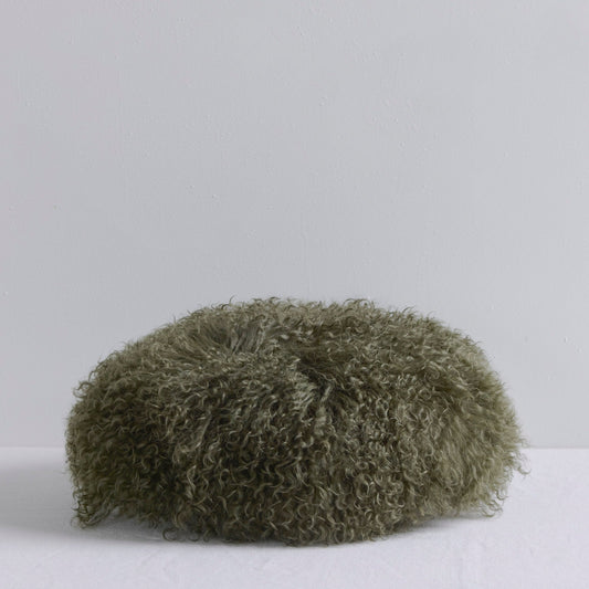 Lambie Dome Cushion - 40cm - Deep Green