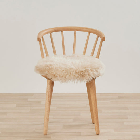 Sheepskin Seat Cushion - 40x4cm - Sand