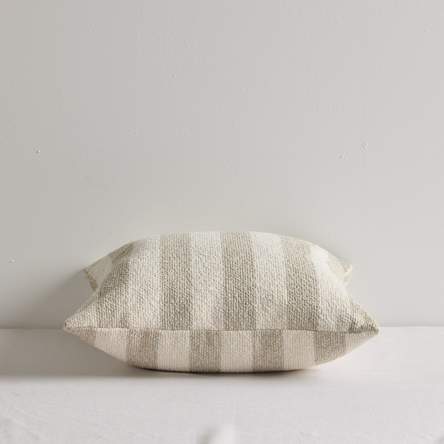 Benton Stripe Cushion - 50x50cm - Natural Stripe
