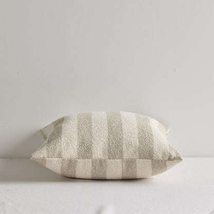 Benton Stripe Cushion - 50x50cm - Natural Stripe