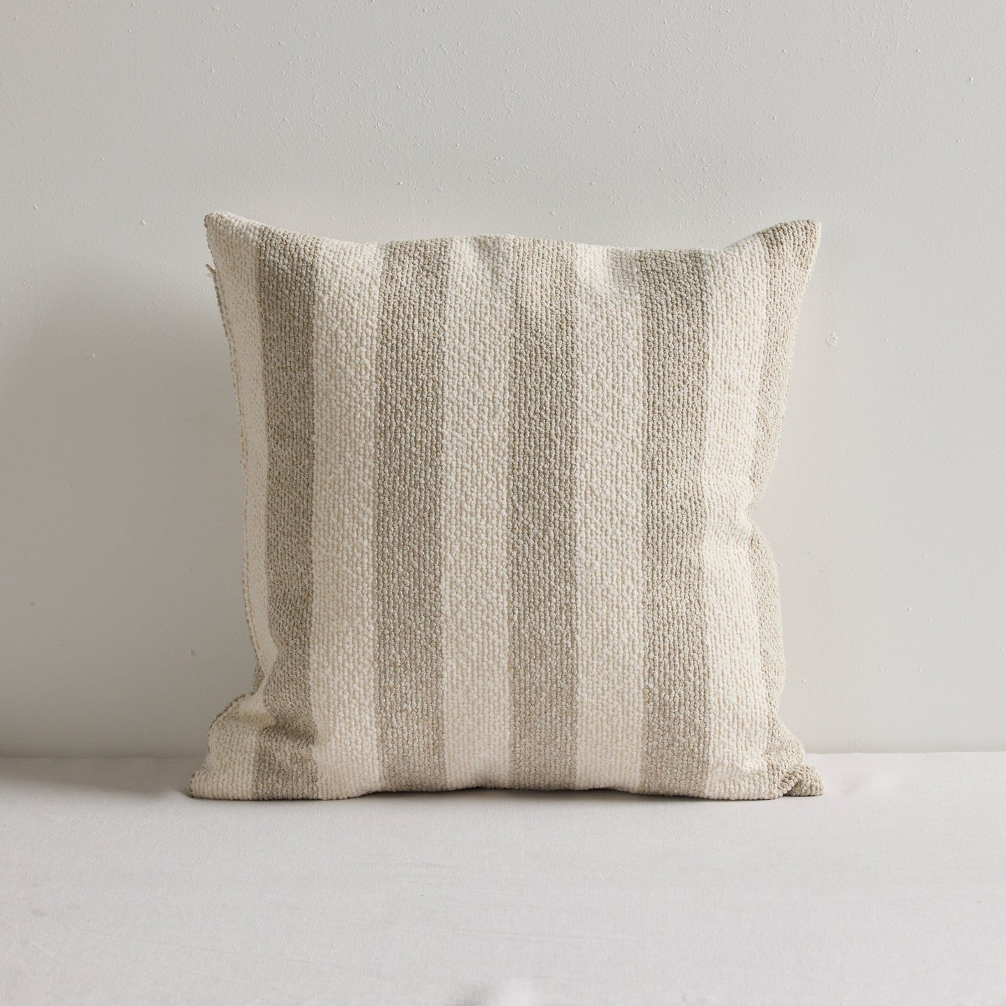 Benton Stripe Cushion - 50x50cm - Natural Stripe