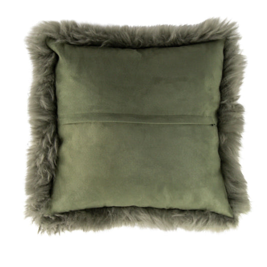 Sheepskin Cushion - 45x45cm - Sage