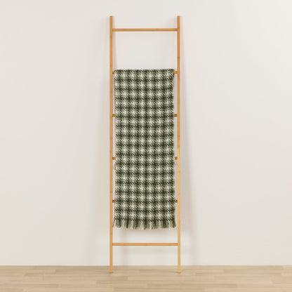 Houndstooth Throw - Green/Sage