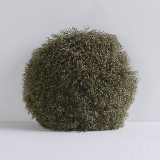 Lambie Dome Cushion - 40cm - Deep Green
