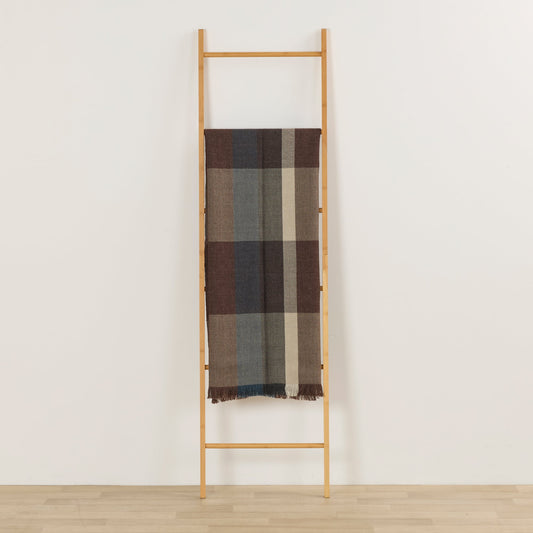Mack Check Throw - Choc/Blue
